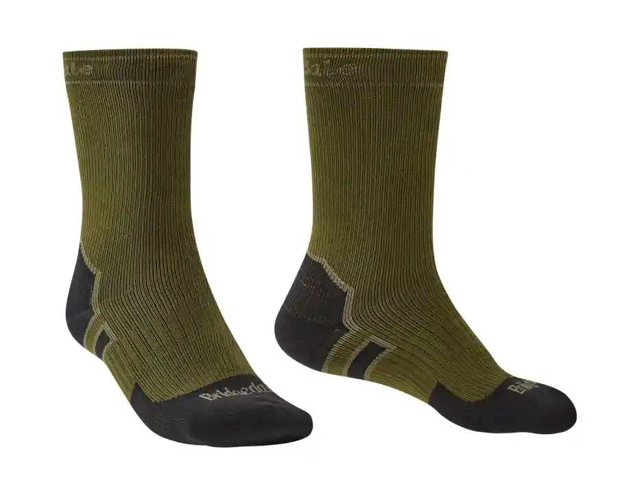 Speciální Cena Bridgedale Storm Sock HW Boot, olive - nepromokavé ponožky