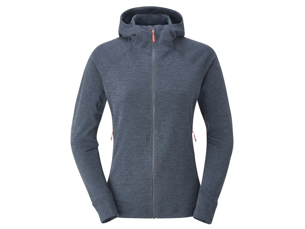 Koupit Online Rab Womens Nexus Hoody, steel - dámská střední vrstva