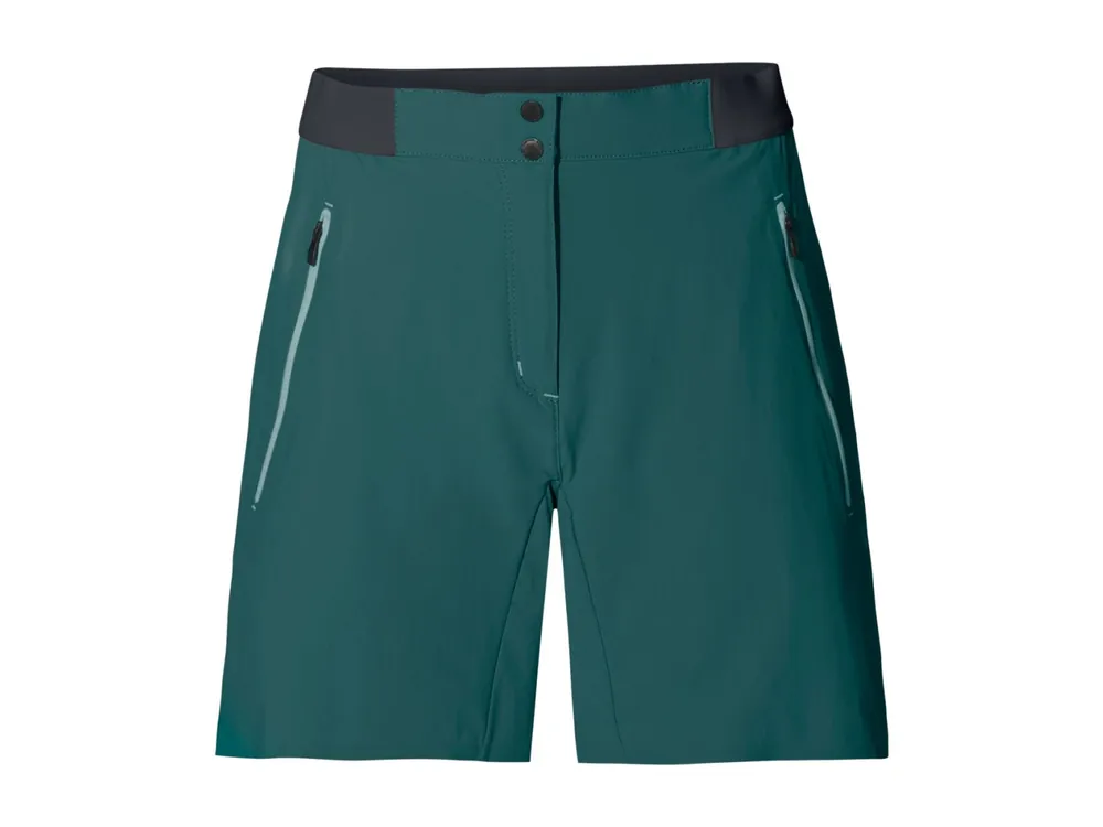 Pouze Dnes Vaude Womens Scopi LW Shorts II, mallard green - lehké dámské šortky