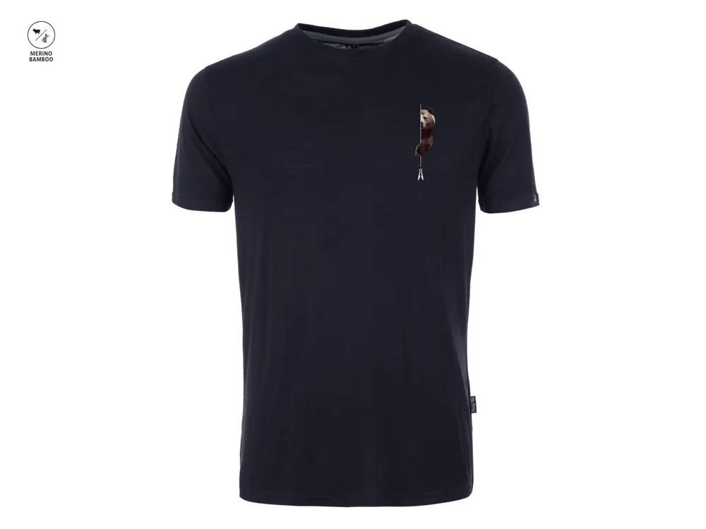 Pally‘Hi Men‘s T-Shirt Bear Affair, Bluek - pánské funkční tričko Cenová Bomba