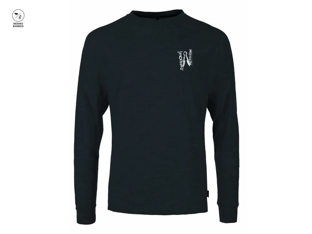 Pally‘Hi Men‘s Longsleeve Kind‘A Sure, Bluek - pánské triko Sezónní Sleva