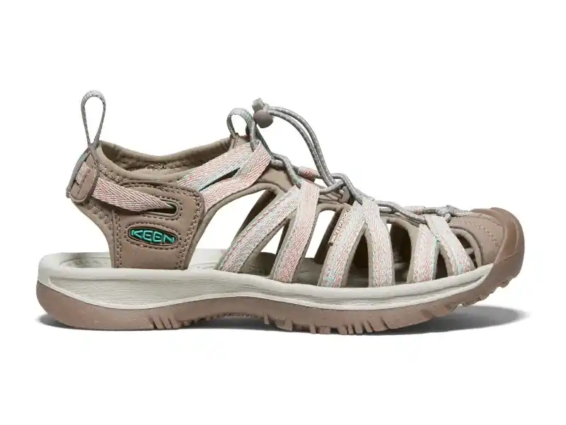 Keen Womens Whisper, taupe/coral - dámské sandály Výprodej