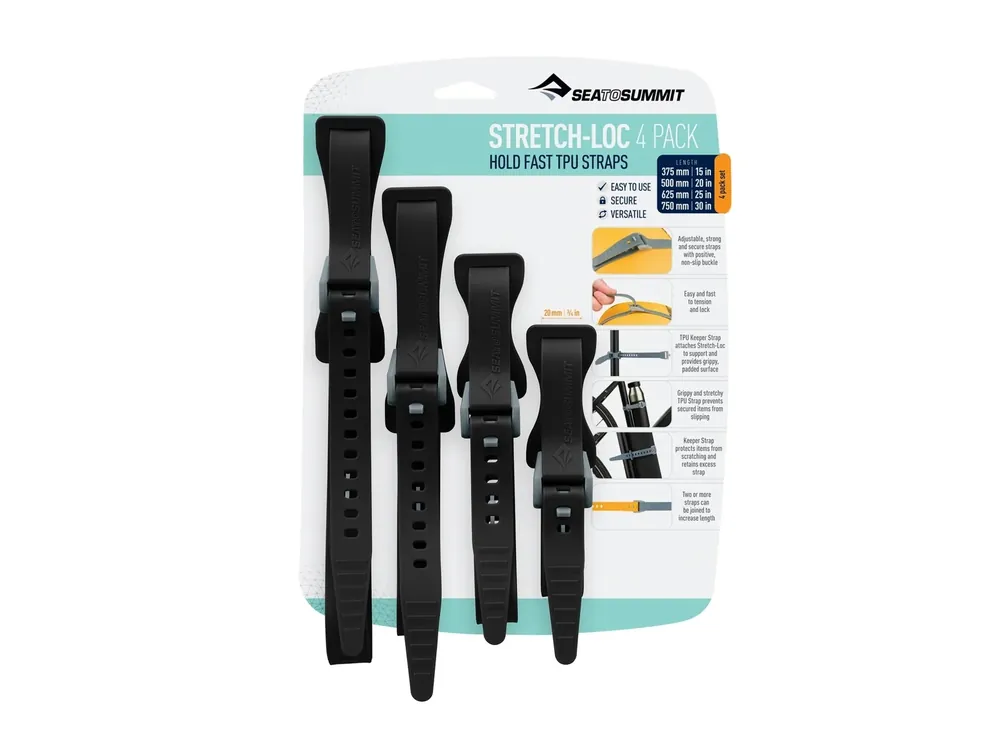 Sea to Summit Stretch-Loc TPU Straps 20mm (4 pack) popruhy Přímo Od Výrobce