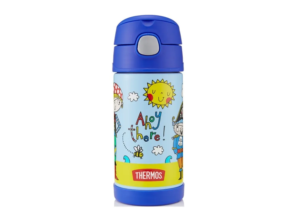 Thermos FUNtainer Pirát 355ml - dětská termoska s brčkem Autentický