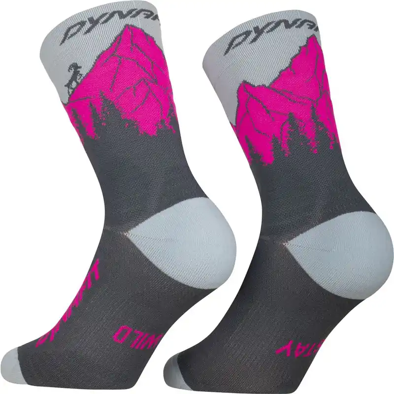 Dynafit TRAVERSE CREW SK ponožky cinder PINK GLO 43-46 Poslední Šance