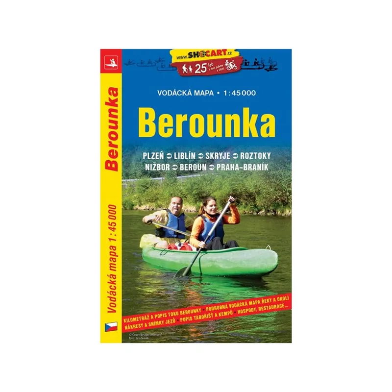 Shocart vodácká mapa Berounka Poslední Šance