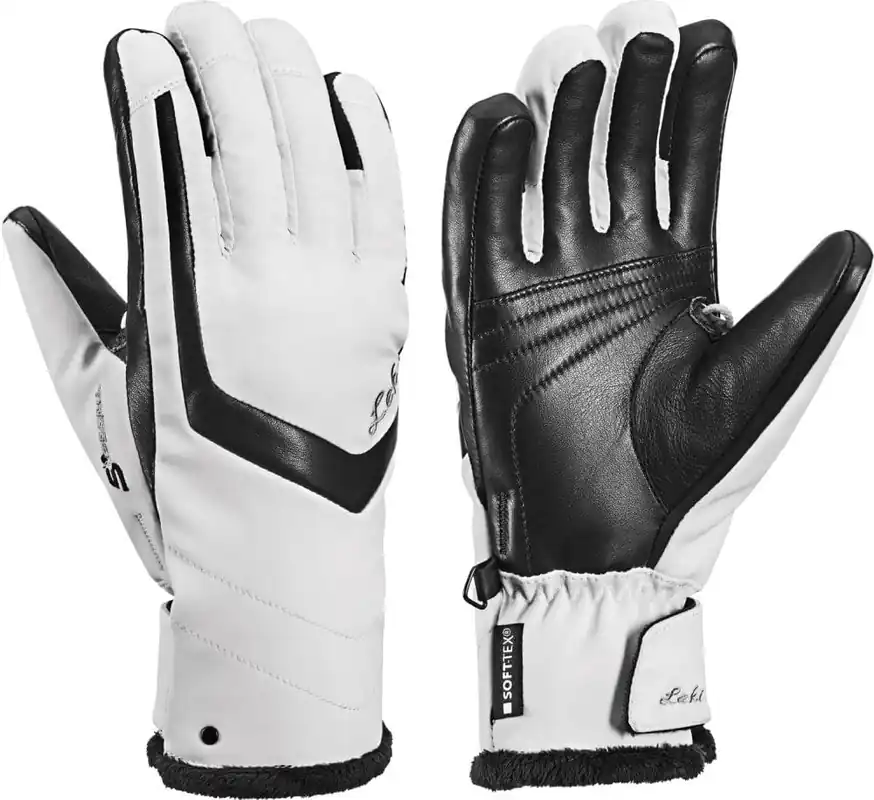 Lyžařské rukavice Leki Stella S Lady white/black Nízká Cena