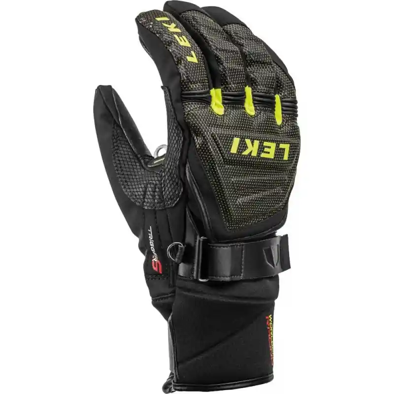 Lyžařské rukavice Leki Race Coach C-tech S black/ice lemon Tovární Cena