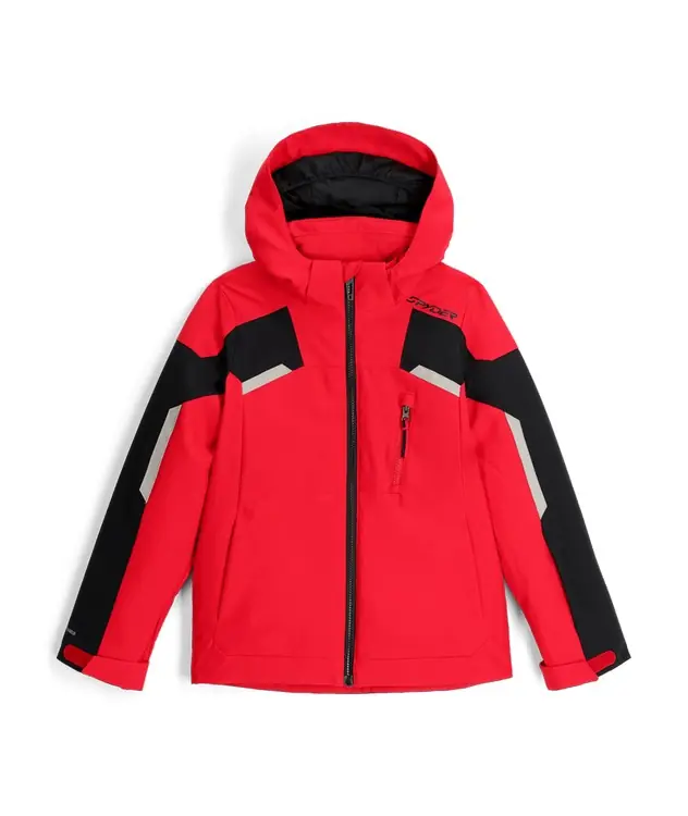 Lyžařská bunda Spyder Boy Leader Jacket Spyder Red Bezpečná Platba