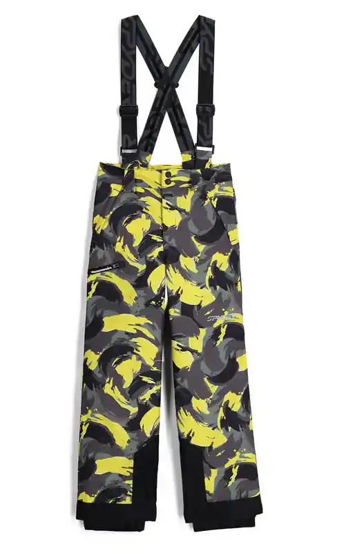 Expresní Doručení Zimní kalhoty Spyder Propulsion Pants Camouflage Acid Yellow