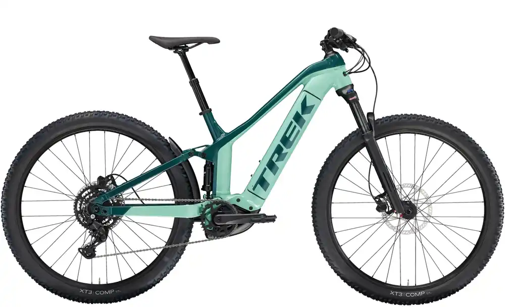 Sleva Celoodpružené elektrokolo Trek Powerfly FS 4 Gen 3 Blue Sage/Juniper