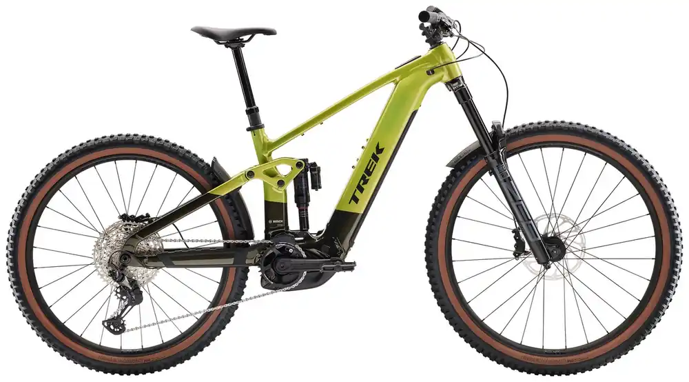 Celoodpružené elektrokolo Trek Rail+ 8 Gen 5 Powersurge Mullet Finální Výprodej