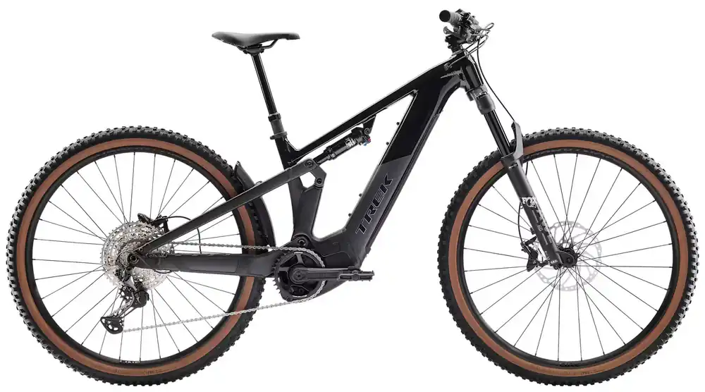 Autentický Celoodpružené horské elektrokolo Trek Powerfly+ FS 6 Gen 4 Gloss Dark Star/Matte Dark Web