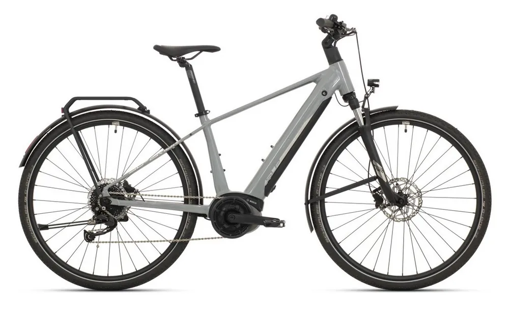 Trekové elektrokolo Superior eXR 6050 B/Gloss Gray /Chrome Silver Originální