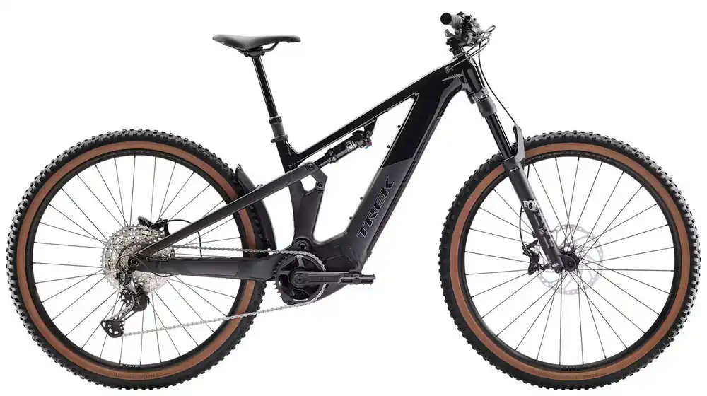 Celoodpružené horské elektrokolo Trek Powerfly FS+ 6 Gen 4 Gloss Dark Star/Matte Dark Web - Půjčovna Ověřený