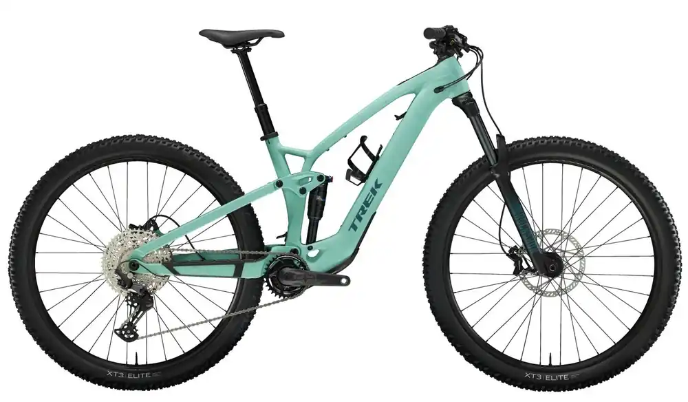 Celoodpružené horské elektrokolo Trek Fuel EXe 5 Matte Blue Sage - Půjčovna Ověřený