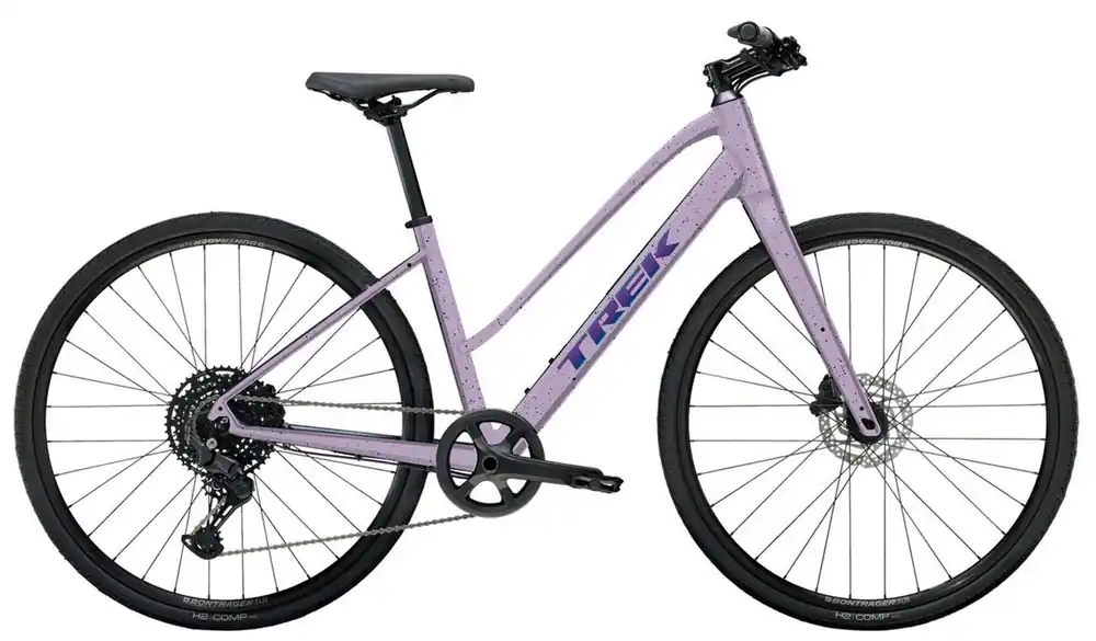 Trekové kolo Trek FX 1 Midstep Gen 4 Lavender Haze Víkendová Akce