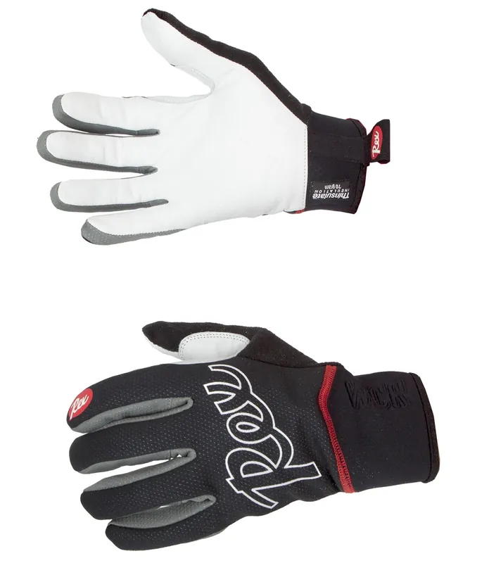 REX World Cup Racing, black/white, závodní rukavice na běžky / biatlon Finální Výprodej