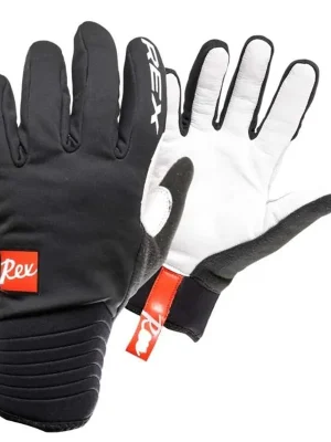 Zlevněný REX RACING THERMO PLUS, black/white, teplé závodní rukavice na běžky