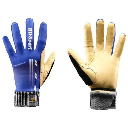 Vysoce Kvalitní LILLSPORT Legend Gold Slim, modré, závodní rukavice na běžky
