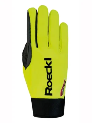 Odeslání Ihned ROECKL LIT Neon yellow, rukavice na běžky