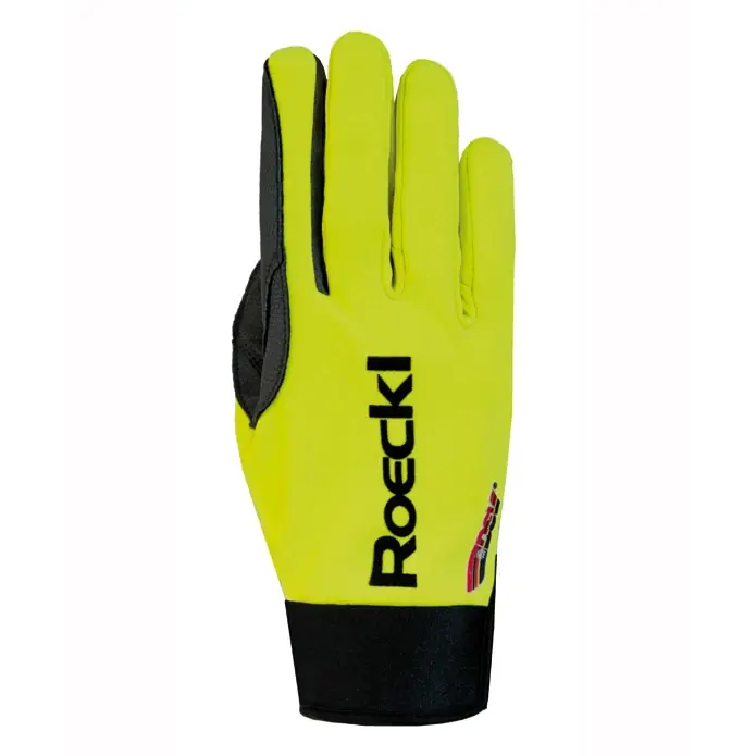 Odeslání Ihned ROECKL LIT Neon yellow, rukavice na běžky