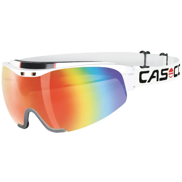 Omezená Nabídka CASCO SPIRIT CARBONIC, white-rainbow, brýle na běžky