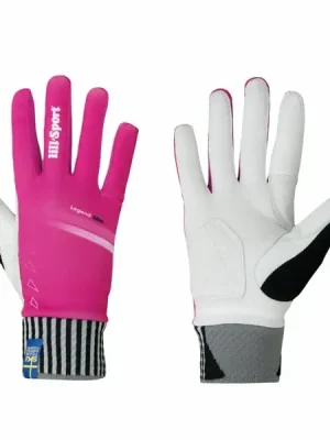 Výprodej LILLSPORT Legend Slim, růžová, závodní rukavice na běžky