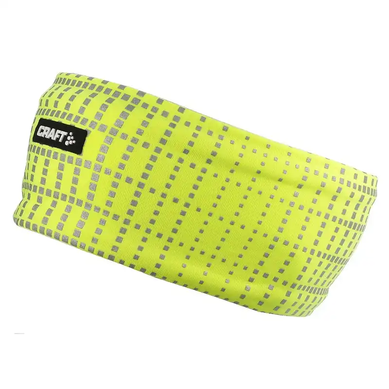 Novinka CRAFT Brilliant neonově žlutá, reflexní-sportovní čelenka