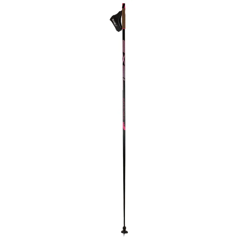 EXEL Pink Feather Black / Pink QCB, 100% carbon, běžecké hole Jen Po Omezenou Doba
