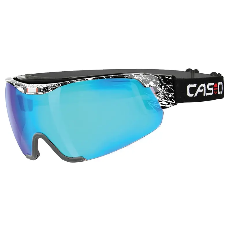 Kup Teď CASCO SPIRIT CARBONIC SPLATTER, white-bluemirror, brýle na běžky