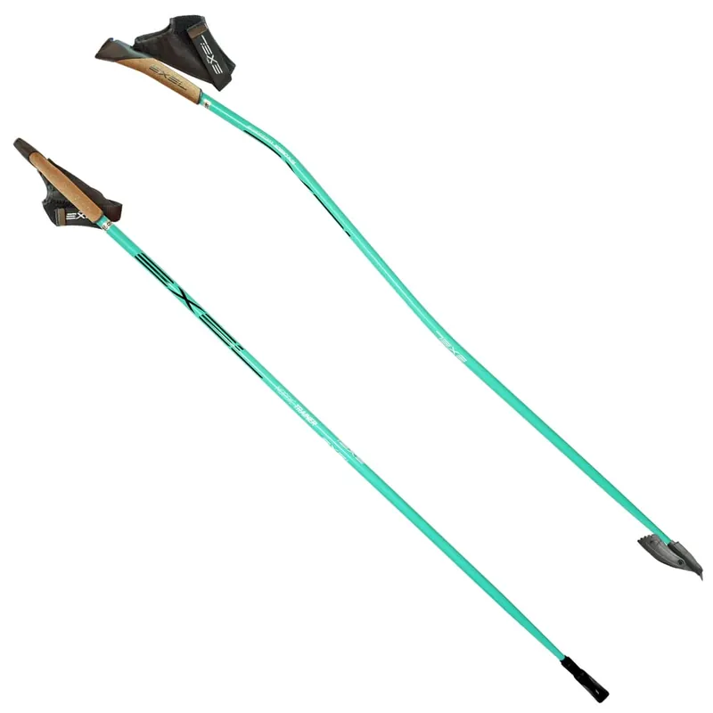 Ověřený EXEL NORDIC TRAINER Curve / OEB QR Cyan/Black, nordic walking hole