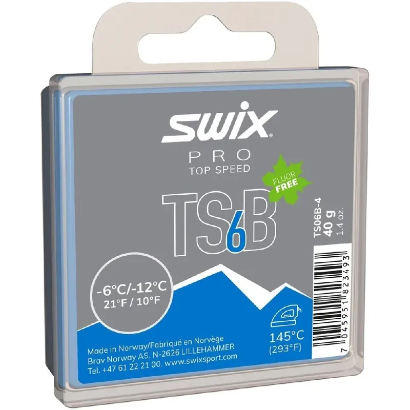 SWIX TS06B Top speed, 40g, -6/-12°C, skluzný vosk Top Prodej