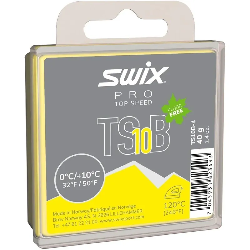 SWIX TS10B Top speed, 40g, 0/+10°C, skluzný vosk Speciální Cena