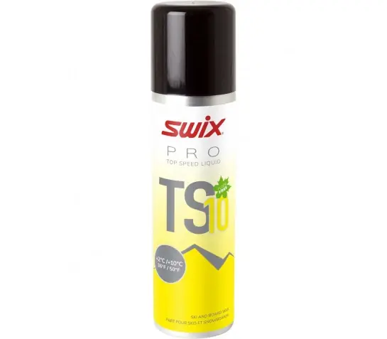 SWIX TS10 Top Speed, 50 ml, tekutý fluor free parafín, žlutý Akční Cena