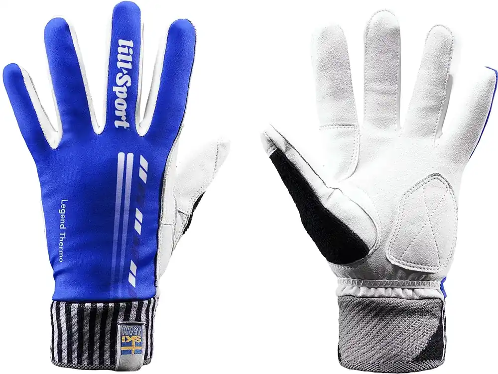 LILLSPORT Legend Thermo Slim, modrá, rukavice na běžky Autentický