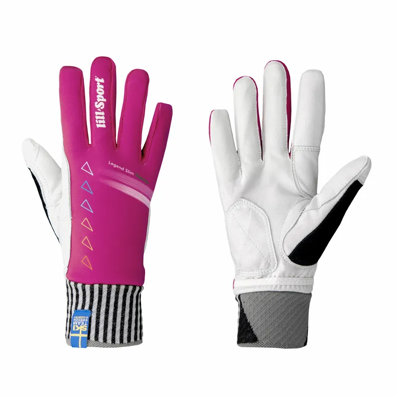 LILLSPORT Legend Thermo Slim, růžová, rukavice na běžky Poslední Šance