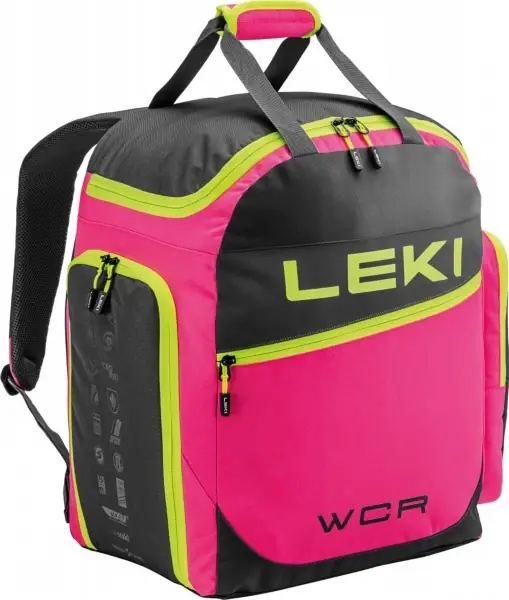 LEKI Skiboot Bag WCR / 60l , neonpink-black-neonyellow, batoh Autentický