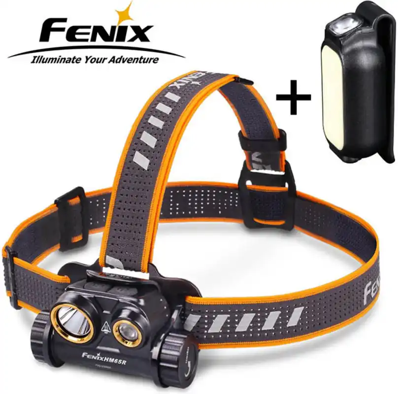 FENIX HM65R + E-LITE, 1400lm / 163m, nabíjecí čelovka Akční Cena