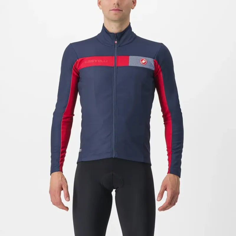 Castelli Mortirolo 6S Jacket 3XL modrá/červená Expresní Doručení