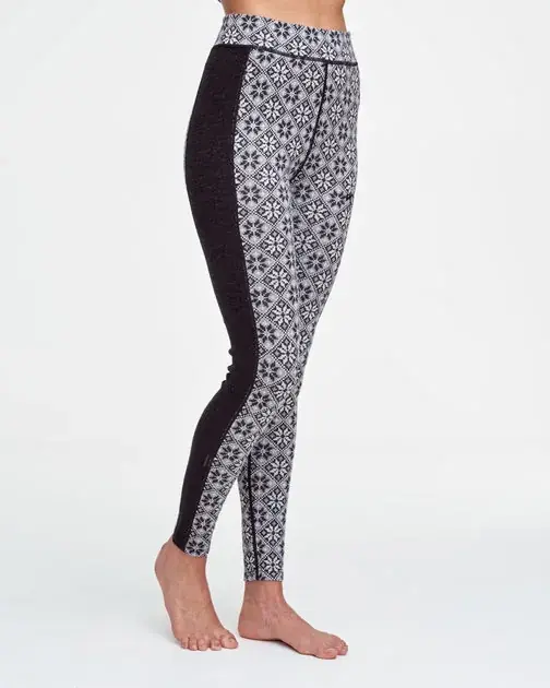 Novinka Kari Traa Rose High Waisted Baselayer Pants - 100% Merino Wool M černá