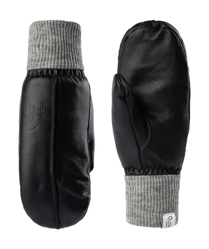 Johaug Leather Mitten 6 černá Akce