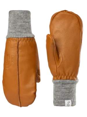 Zlevněný Johaug Leather Mitten 6 hnědá