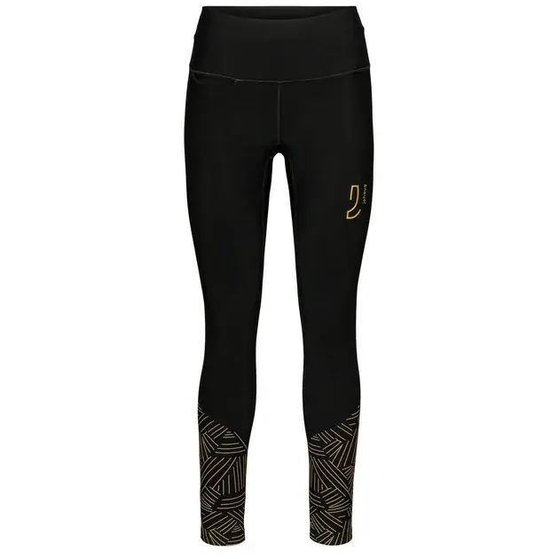 Zlevněný Johaug Flash Warm Tights High Waist with fleece S černá