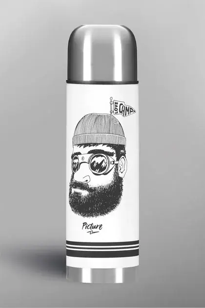 Rychlé Dodání PICTURE Campei Thermos 500ml UNI bílá