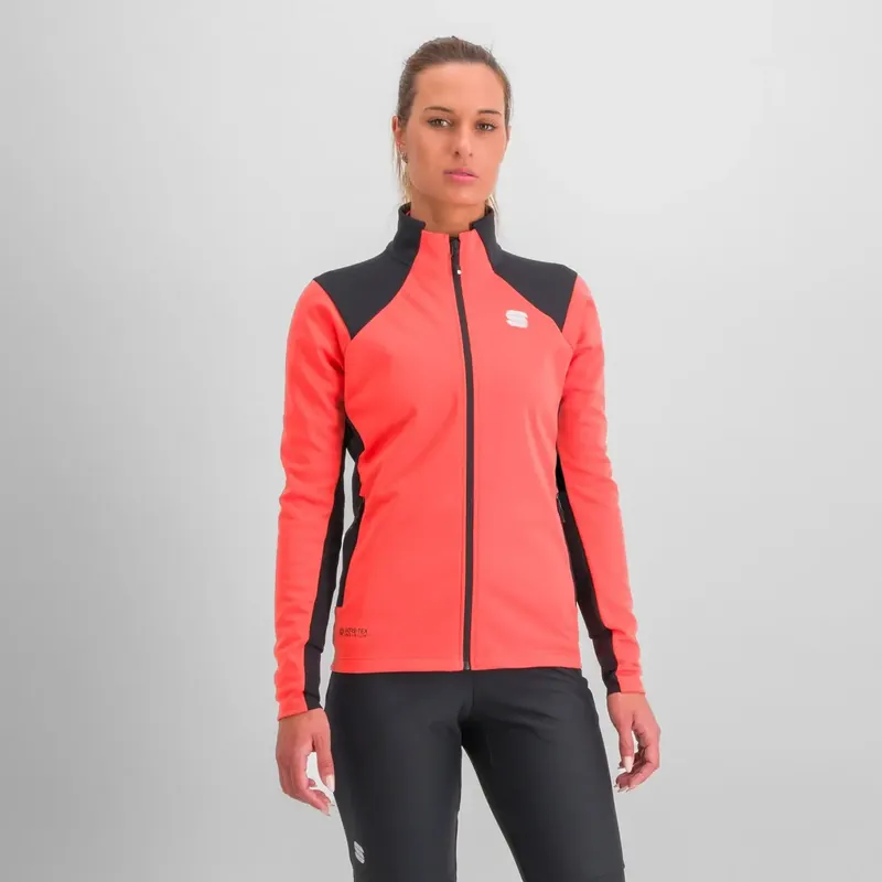 Sportful Squadra W Jacket S červená/černá Finální Výprodej