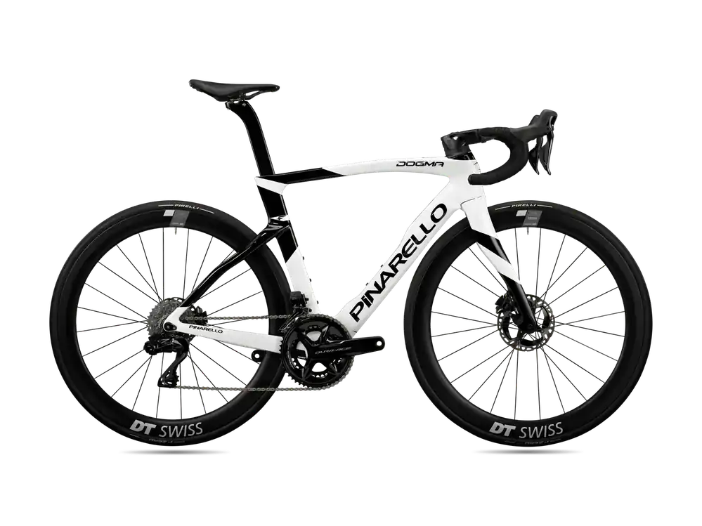 Sleva Pinarello Dogma F CAMPAGNOLO Super Record EPS 2x12 DB WRL 530 bílá/černá