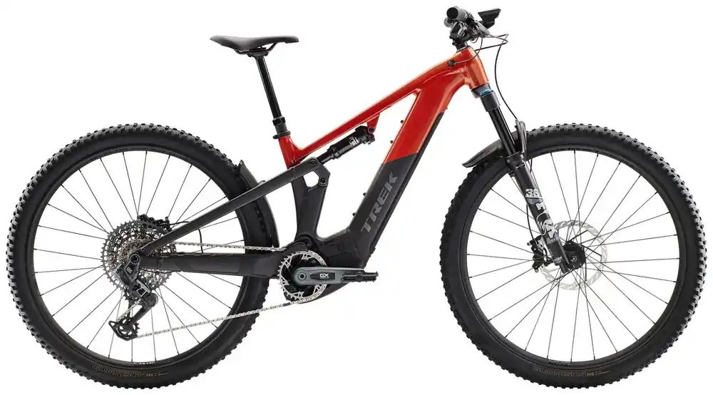 Trek Powerfly+ FS 8 Gen 4 L červená/černá Hit Sezóny