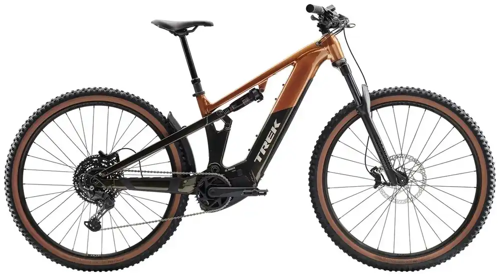 Trek Powerfly+ FS 4 Gen 4 L oranžová/zelená Ihned K Objednání