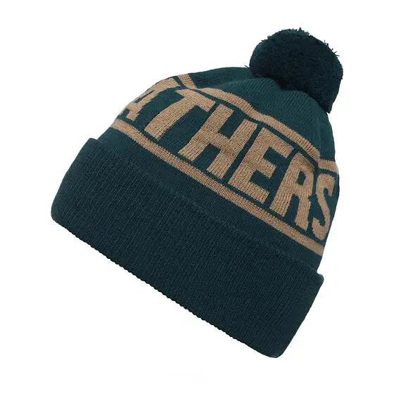 Horsefeathers Royce beanie tmavě zelená/hnědá Ihned K Objednání